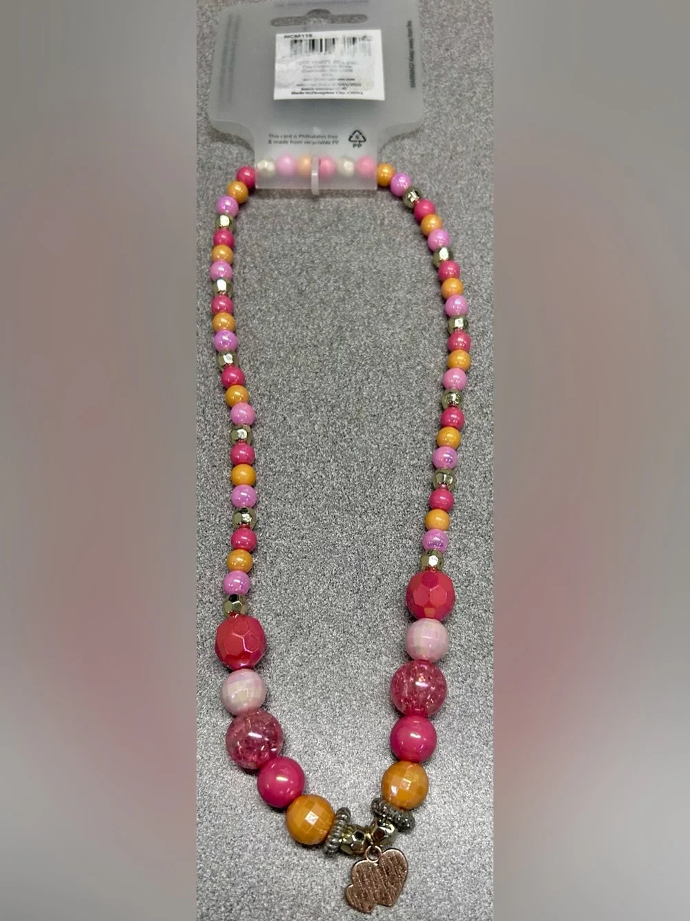 Pink Poppy Unicorn Love Necklace